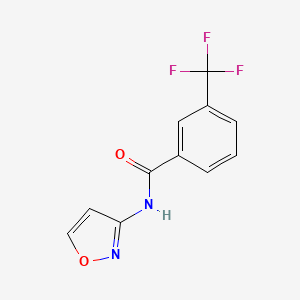 molecular formula C11H7F3N2O2 B3596263 N-(1,2-oxazol-3-yl)-3-(trifluoromethyl)benzamide CAS No. 717860-36-1