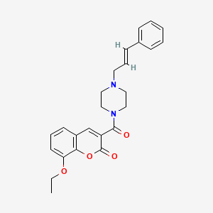 8-ethoxy-3-{[4-(3-phenyl-2-propen-1-yl)-1-piperazinyl]carbonyl}-2H-chromen-2-one