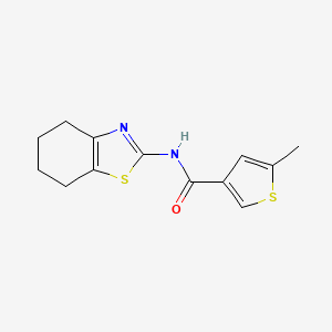 molecular formula C13H14N2OS2 B3596304 5-methyl-N-(4,5,6,7-tetrahydro-1,3-benzothiazol-2-yl)-3-thiophenecarboxamide 