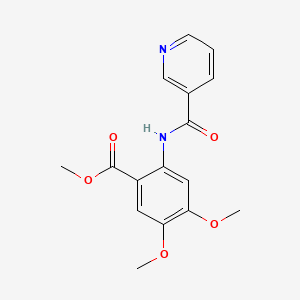 METHYL 4,5-DIMETHOXY-2-[(3-PYRIDYLCARBONYL)AMINO]BENZOATE