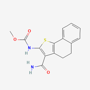 molecular formula C15H14N2O3S B3596323 methyl [3-(aminocarbonyl)-4,5-dihydronaphtho[1,2-b]thien-2-yl]carbamate 