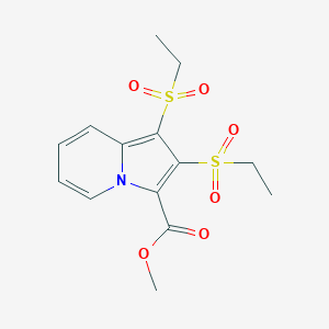 methyl 1,2-bis(ethylsulfonyl)indolizine-3-carboxylate