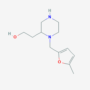 molecular formula C12H20N2O2 B359637 2-{1-[(5-Methyl-2-furyl)methyl]-2-piperazinyl}ethanol CAS No. 819802-25-0