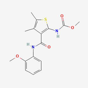 methyl (3-{[(2-methoxyphenyl)amino]carbonyl}-4,5-dimethyl-2-thienyl)carbamate