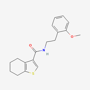 N-[2-(2-methoxyphenyl)ethyl]-4,5,6,7-tetrahydro-1-benzothiophene-3-carboxamide