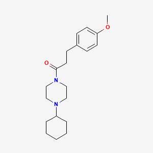 1-(4-CYCLOHEXYLPIPERAZINO)-3-(4-METHOXYPHENYL)-1-PROPANONE