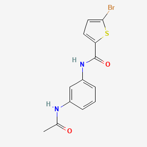 molecular formula C13H11BrN2O2S B3596427 5-BROMO-N-(3-ACETAMIDOPHENYL)THIOPHENE-2-CARBOXAMIDE 