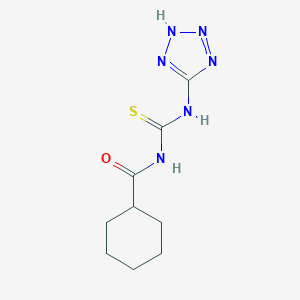 molecular formula C9H14N6OS B359645 N-(cyclohexylcarbonyl)-N'-(1H-tetraazol-5-yl)thiourea CAS No. 815622-68-5