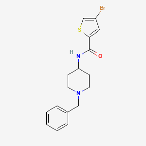 molecular formula C17H19BrN2OS B3596477 N-(1-benzylpiperidin-4-yl)-4-bromothiophene-2-carboxamide 