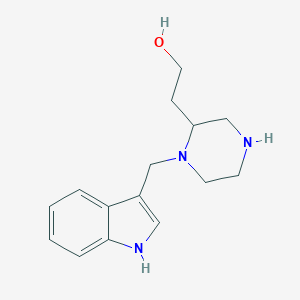molecular formula C15H21N3O B359648 2-[1-(1H-Indol-3-ylmethyl)-2-piperazinyl]ethanol CAS No. 847480-84-6
