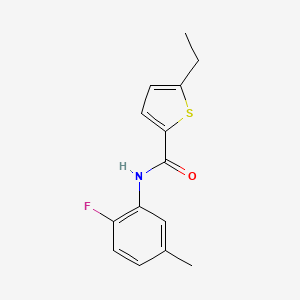 5-ethyl-N-(2-fluoro-5-methylphenyl)thiophene-2-carboxamide