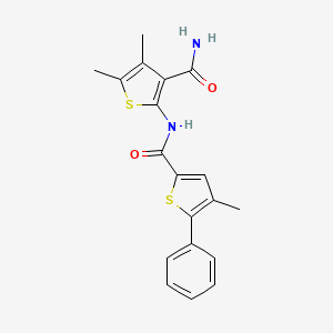 N-[3-(aminocarbonyl)-4,5-dimethyl-2-thienyl]-4-methyl-5-phenyl-2-thiophenecarboxamide