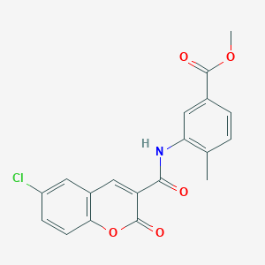 METHYL 3-(6-CHLORO-2-OXO-2H-CHROMENE-3-AMIDO)-4-METHYLBENZOATE