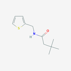 molecular formula C11H17NOS B3596556 3,3-dimethyl-N-(thiophen-2-ylmethyl)butanamide 