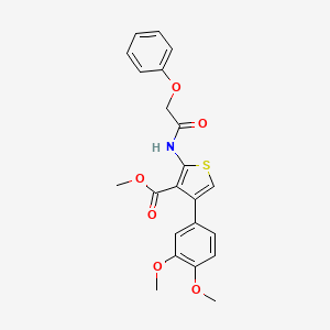 METHYL 4-(3,4-DIMETHOXYPHENYL)-2-(2-PHENOXYACETAMIDO)THIOPHENE-3-CARBOXYLATE