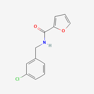 molecular formula C12H10ClNO2 B3596595 N-(3-chlorobenzyl)furan-2-carboxamide 