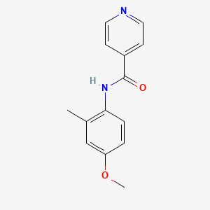 molecular formula C14H14N2O2 B3596636 N-(4-methoxy-2-methylphenyl)pyridine-4-carboxamide 