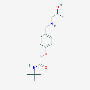 N-tert-butyl-2-(4-{[(2-hydroxypropyl)amino]methyl}phenoxy)acetamide