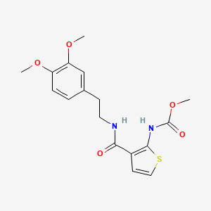 molecular formula C17H20N2O5S B3596647 methyl [3-({[2-(3,4-dimethoxyphenyl)ethyl]amino}carbonyl)-2-thienyl]carbamate 