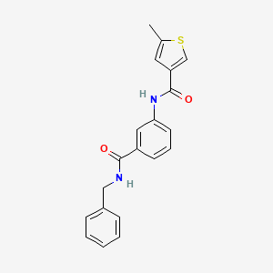 molecular formula C20H18N2O2S B3596653 N-[3-(benzylcarbamoyl)phenyl]-5-methylthiophene-3-carboxamide 