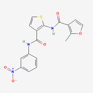 2-methyl-N-{3-[(3-nitrophenyl)carbamoyl]thiophen-2-yl}furan-3-carboxamide