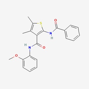 2-(benzoylamino)-N-(2-methoxyphenyl)-4,5-dimethyl-3-thiophenecarboxamide