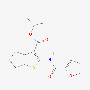 isopropyl 2-(2-furoylamino)-5,6-dihydro-4H-cyclopenta[b]thiophene-3-carboxylate