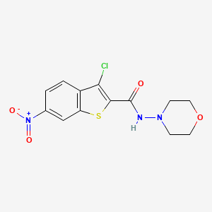 3-chloro-N-4-morpholinyl-6-nitro-1-benzothiophene-2-carboxamide