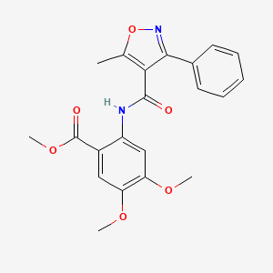 methyl 4,5-dimethoxy-2-{[(5-methyl-3-phenyl-4-isoxazolyl)carbonyl]amino}benzoate