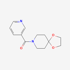 molecular formula C13H16N2O3 B3596783 8-(3-pyridinylcarbonyl)-1,4-dioxa-8-azaspiro[4.5]decane 