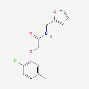 2-(2-CHLORO-5-METHYLPHENOXY)-N-[(FURAN-2-YL)METHYL]ACETAMIDE