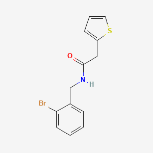 N-[(2-BROMOPHENYL)METHYL]-2-(THIOPHEN-2-YL)ACETAMIDE