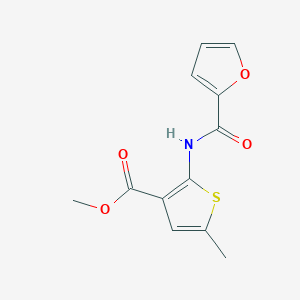 molecular formula C12H11NO4S B3596824 methyl 2-(2-furoylamino)-5-methyl-3-thiophenecarboxylate 