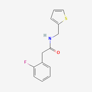 molecular formula C13H12FNOS B3596837 2-(2-fluorophenyl)-N-(thiophen-2-ylmethyl)acetamide 