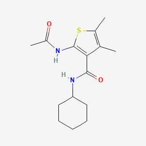 2-ACETAMIDO-N-CYCLOHEXYL-4,5-DIMETHYL-3-THIOPHENECARBOXAMIDE