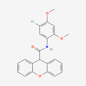 molecular formula C22H18ClNO4 B3596900 N-(5-chloro-2,4-dimethoxyphenyl)-9H-xanthene-9-carboxamide 