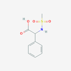 molecular formula C9H11NO4S B359696 [(Methylsulfonyl)amino](phenyl)acetic acid CAS No. 90774-44-0