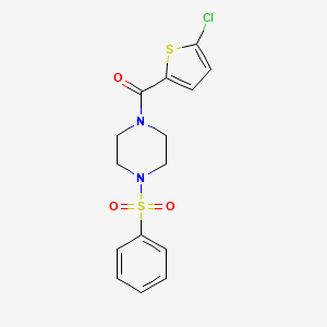 (5-CHLORO-2-THIENYL)[4-(PHENYLSULFONYL)PIPERAZINO]METHANONE