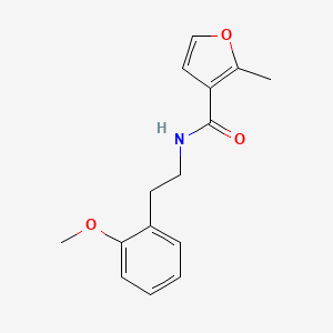 molecular formula C15H17NO3 B3597017 N-[2-(2-methoxyphenyl)ethyl]-2-methylfuran-3-carboxamide 