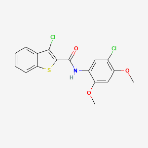 3-chloro-N-(5-chloro-2,4-dimethoxyphenyl)-1-benzothiophene-2-carboxamide