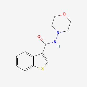 molecular formula C13H14N2O2S B3597082 N-4-morpholinyl-1-benzothiophene-3-carboxamide 