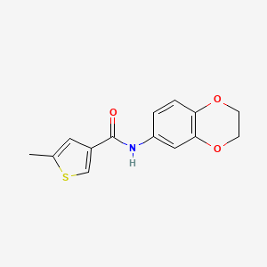 N-(2,3-dihydro-1,4-benzodioxin-6-yl)-5-methyl-3-thiophenecarboxamide