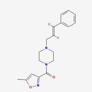 1-[(5-methyl-3-isoxazolyl)carbonyl]-4-(3-phenyl-2-propen-1-yl)piperazine