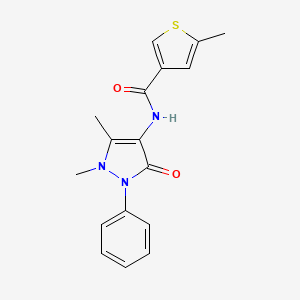 N-(1,5-dimethyl-3-oxo-2-phenyl-2,3-dihydro-1H-pyrazol-4-yl)-5-methyl-3-thiophenecarboxamide