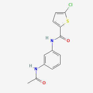 molecular formula C13H11ClN2O2S B3597310 5-chloro-N-(3-acetamidophenyl)thiophene-2-carboxamide 