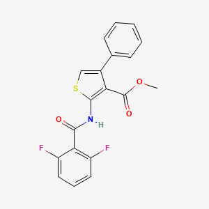 molecular formula C19H13F2NO3S B3597316 methyl 2-[(2,6-difluorobenzoyl)amino]-4-phenyl-3-thiophenecarboxylate 