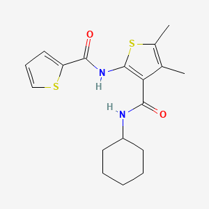 N-[3-(CYCLOHEXYLCARBAMOYL)-4,5-DIMETHYL-2-THIENYL]-2-THIOPHENECARBOXAMIDE