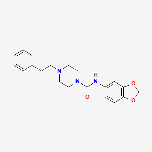 N-(2H-13-BENZODIOXOL-5-YL)-4-(2-PHENYLETHYL)PIPERAZINE-1-CARBOXAMIDE