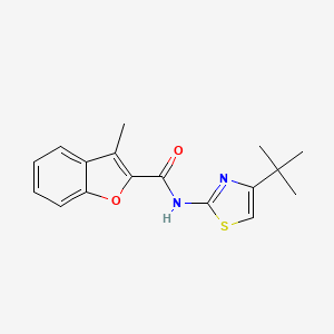 N-(4-tert-butyl-1,3-thiazol-2-yl)-3-methyl-1-benzofuran-2-carboxamide