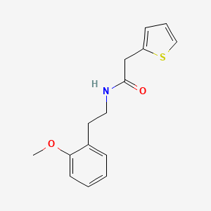 N-[2-(2-methoxyphenyl)ethyl]-2-(thiophen-2-yl)acetamide